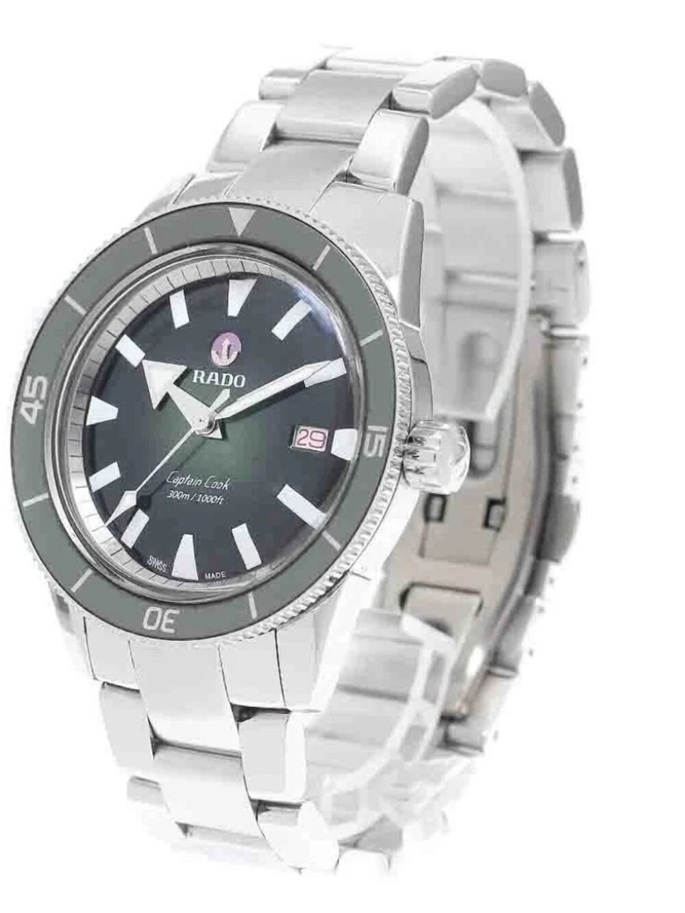 RADO captain Cook R32105313 Date Green Dial Automatic Men's Watch_951159